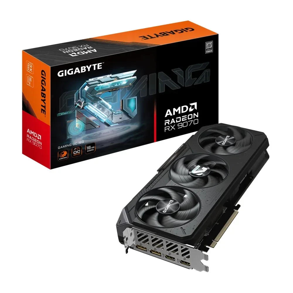 Tarjeta de Video Gigabyte Radeon RX 9070 16GB OC Edition PCIe 5.0