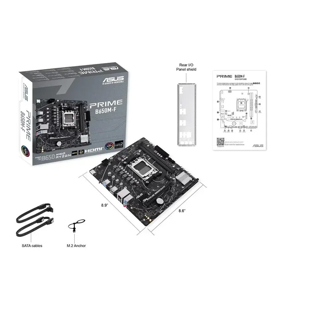 Placa Madre Asus Prime B650M-F AM5 B650 DDR5 4