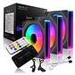 Ventilador de Gabinete EZ-A18 ARGB Set 3 Unidades 120 mm con Control Remoto - Miniatura 2