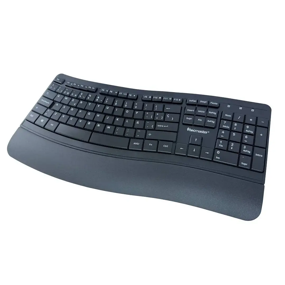 Teclado Tecmaster TM-100567 Inalámbrico Ergonómico Membrana Español 3