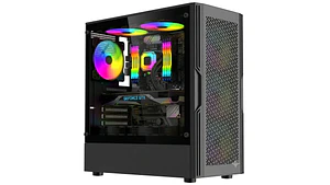 Gabinete EsGaming HA06 ARGB 4 Fan Vidrio Templado ATX