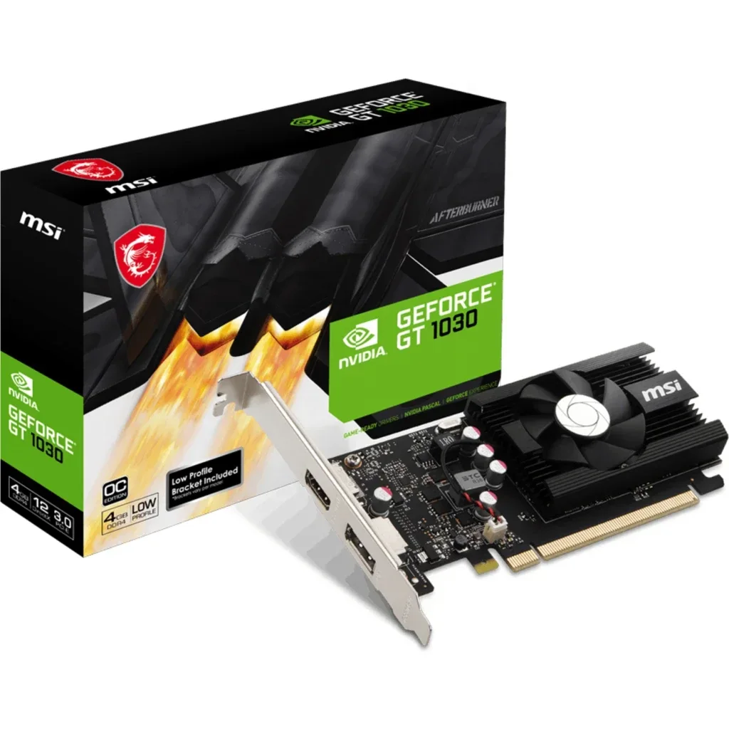 Tarjeta de Video MSI GT 1030 4GB DDR4 Low Profile