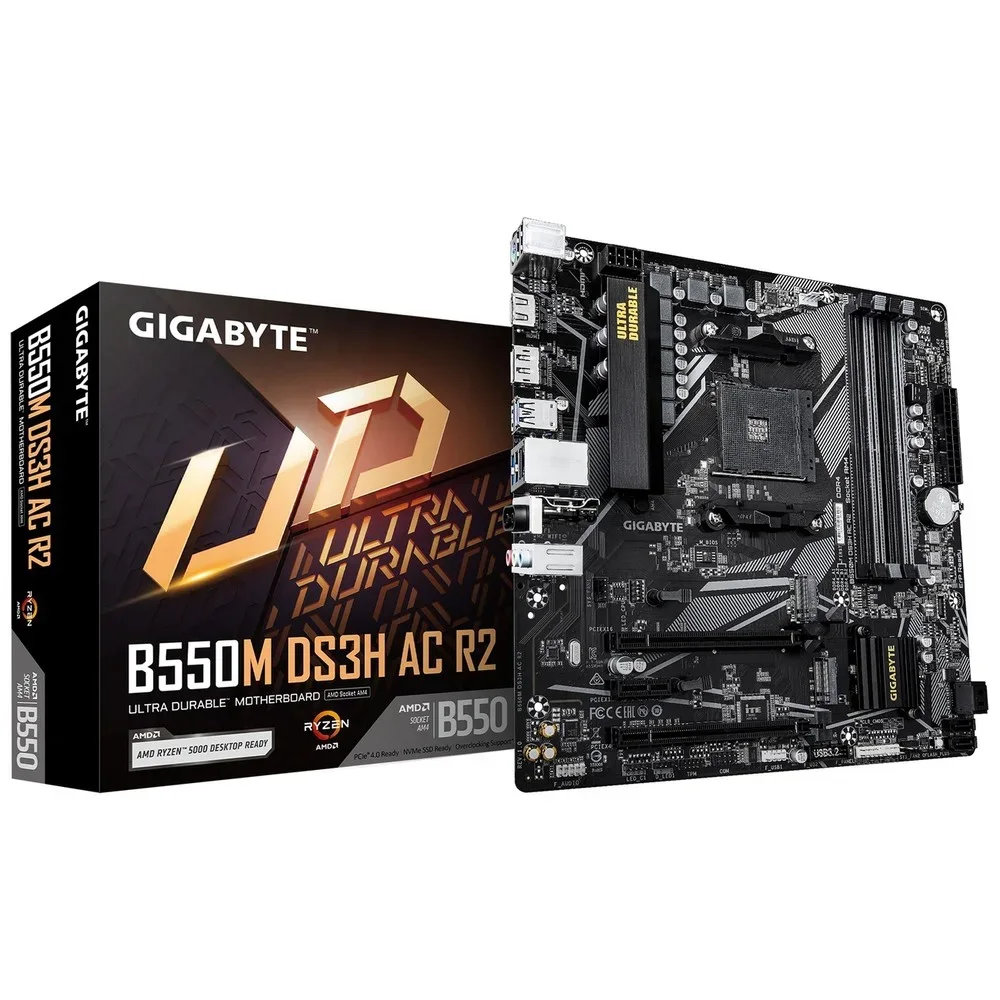 Placa Madre Gigabyte B550M DS3H AC R2 AM4 B550 Wi-Fi