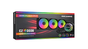 Refrigeración Líquida EsGaming CZ-360B-BK ARGB 360 TDP 280W
