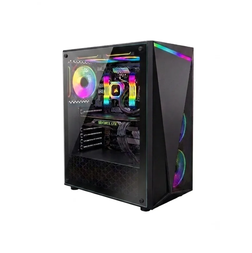 Gabinete EsGaming U09 ARGB 4 Fans Vidrio Templado ATX