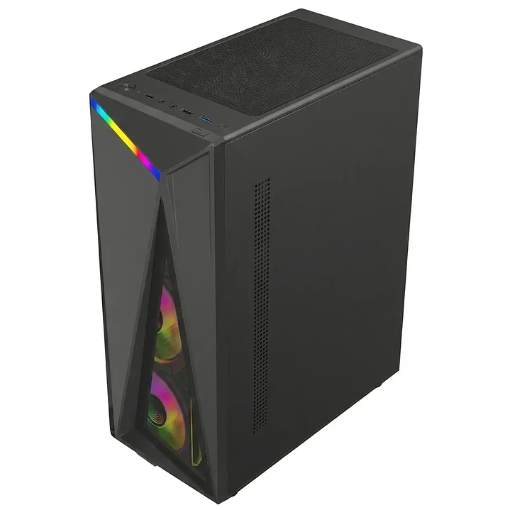 Gabinete EsGaming U09 ARGB 4 Fans Vidrio Templado ATX 2