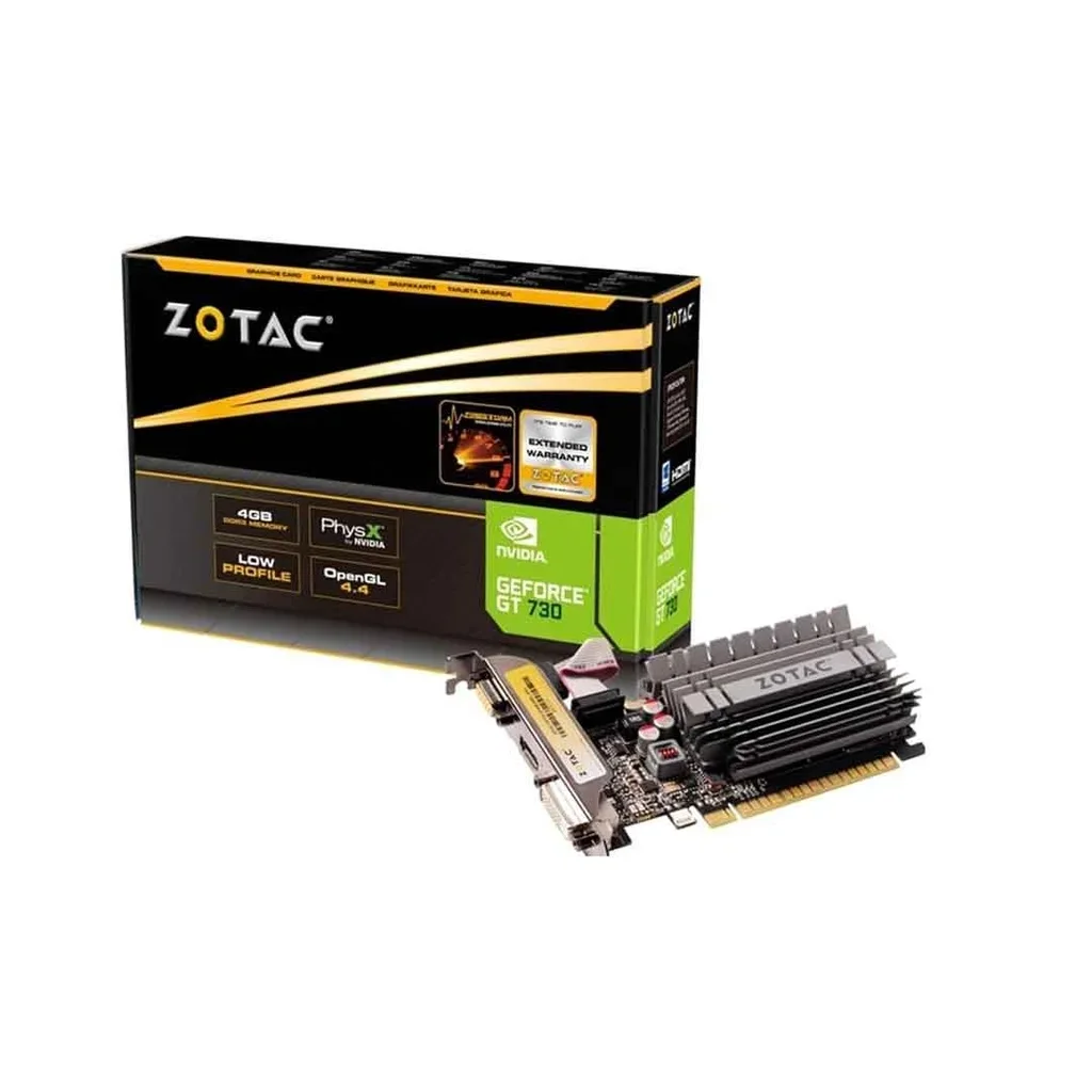 Tarjeta de Video Zotac GeForce GT 730 4 GB GDDR3 PCIe 2.0