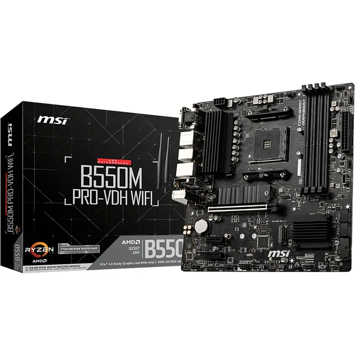 Placa Madre MSI B550M PRO-VDH AM4 B550 4x DDR4 1
