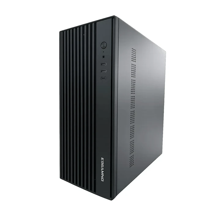 Gabinete EsGaming AX12 Mid Tower Negro con USB-C y Fuente 750W 1