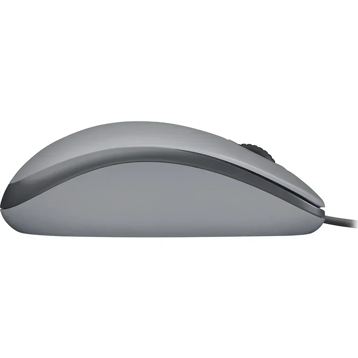 Mouse Logitech M110 Plateado con cable USB-A y clic silencioso 2