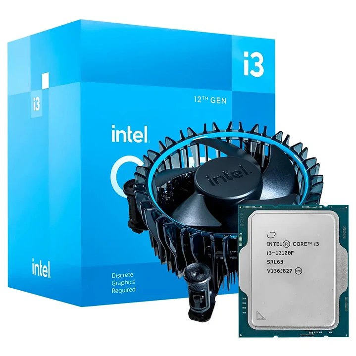 Procesador Intel Core i3-12100F LGA1700 4 núcleos 3.3 GHz 1