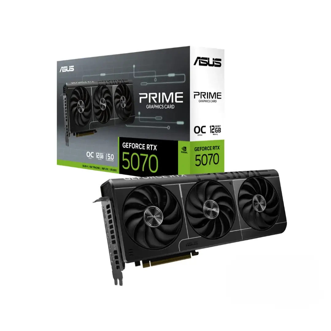 Tarjeta de Video ASUS GeForce RTX 5070 Prime OC 12GB GDDR7 1