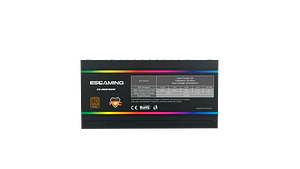 Fuente de Poder EsGaming ES-RGB750W 750W 80 Plus Bronce No Modular