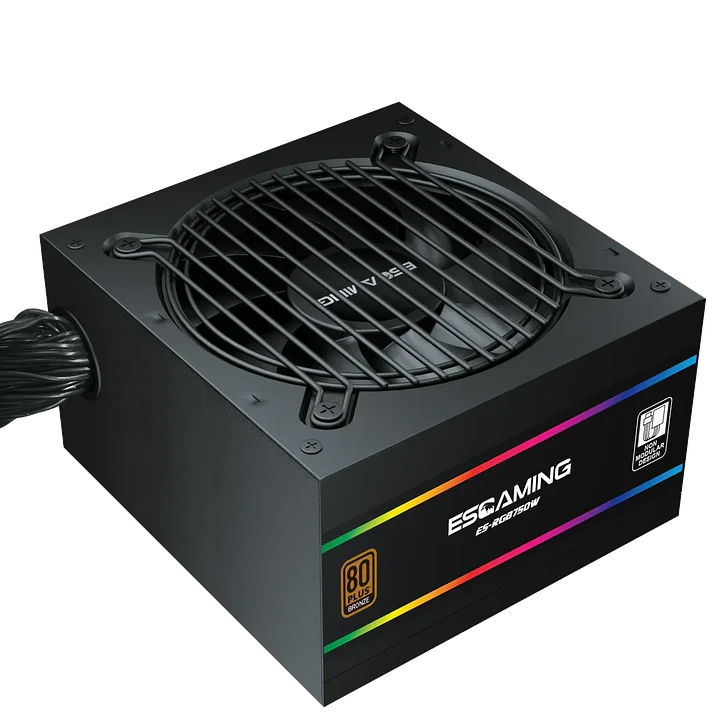 Fuente de Poder EsGaming ES-RGB750W 750W 80 Plus Bronce No Modular 2