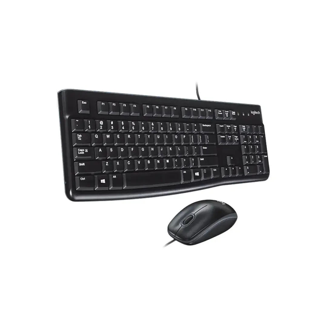 Combo Teclado y Mouse Logitech MK120 USB Alámbrico para Oficina 3
