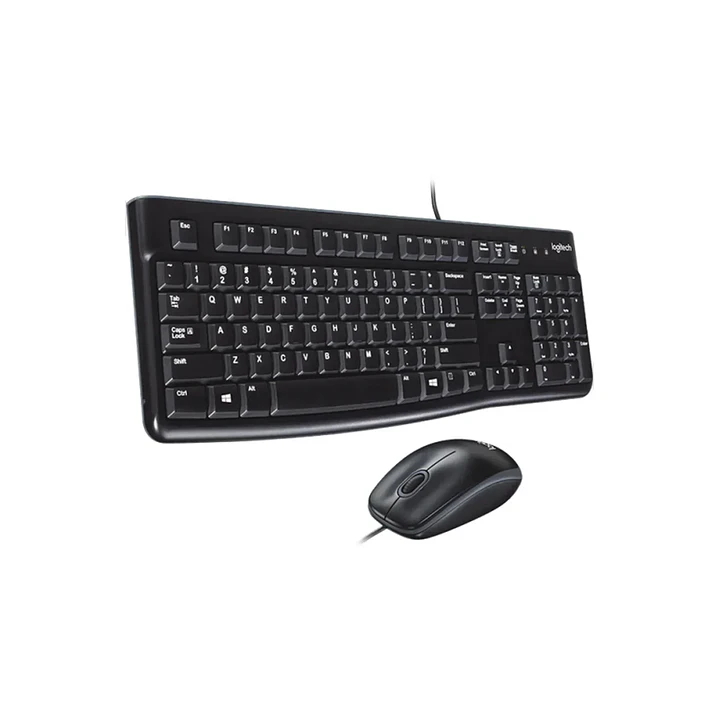 Combo Teclado y Mouse Logitech MK120 USB Alámbrico para Oficina 3