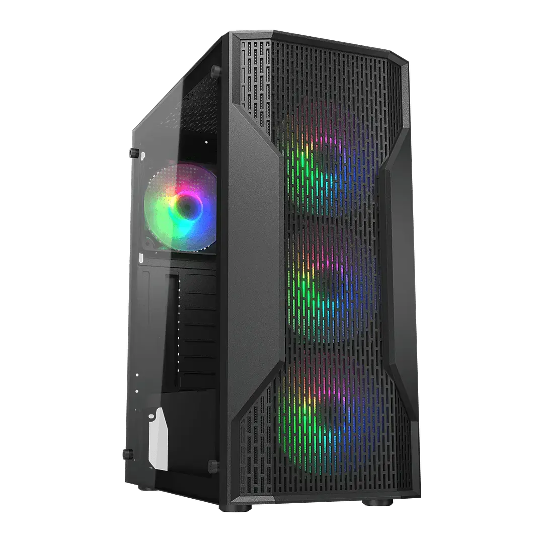 Gabinete Cougar MX110 RGB Mid Tower ATX Negro con 4 fans RGB 1