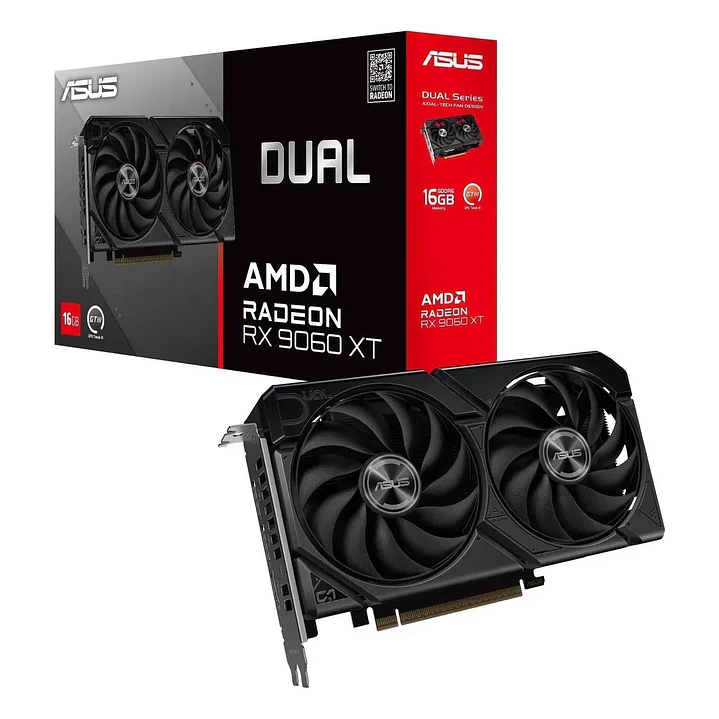 Tarjeta de Video ASUS Radeon RX 9060 XT Dual 16GB GDDR6 1