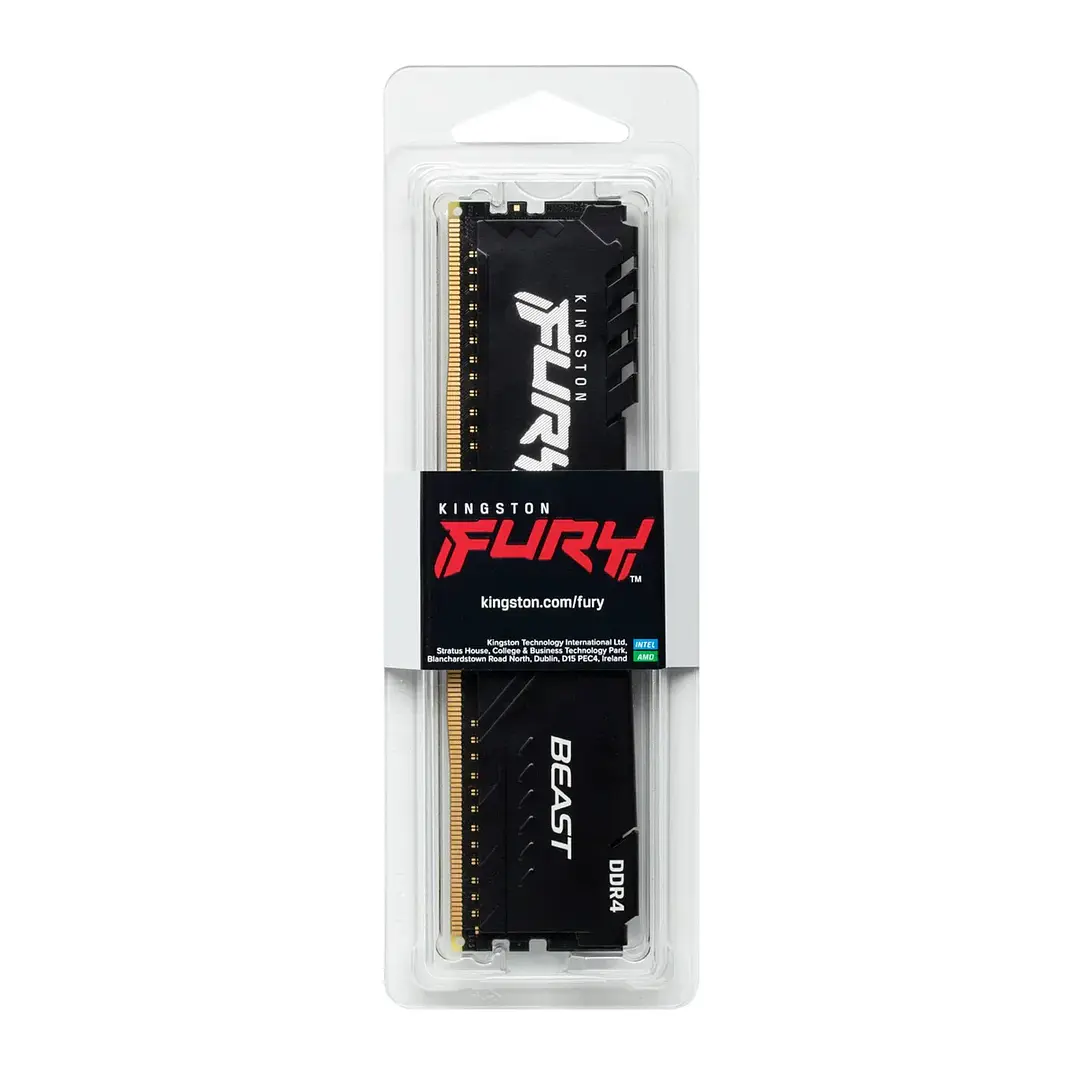 Memoria RAM Kingston Fury Beast Black 8 GB DDR4 3200 MT/s 1