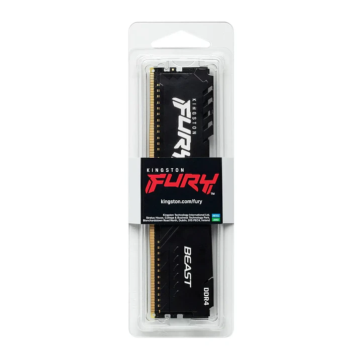 Memoria RAM Kingston Fury Beast Black 8 GB DDR4 3200 MT/s 1