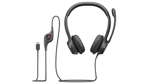 Audífonos Logitech H390 USB-C Negro con micrófono y control en cable