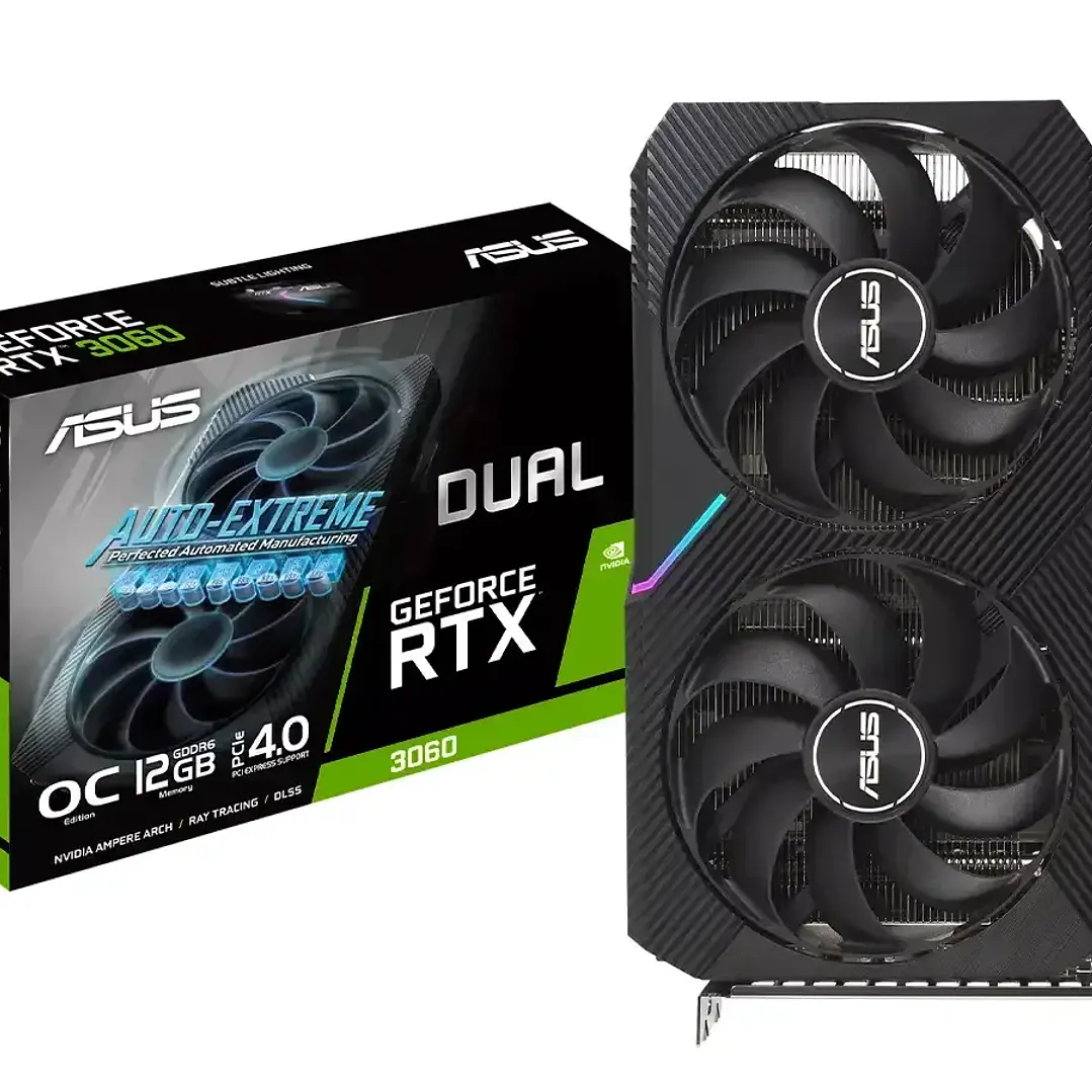 Tarjeta de Video Asus Dual RTX 3060 OC Edition V2 12 GB GDDR6 1