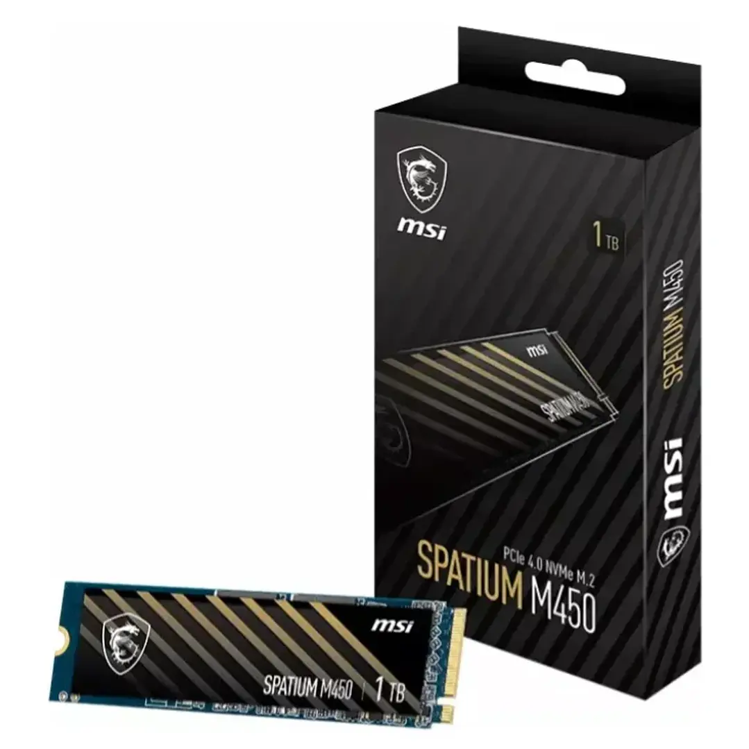 SSD | MSI Spatium M450 | 1 TB | NVMe PCIe 4.0 x4 1