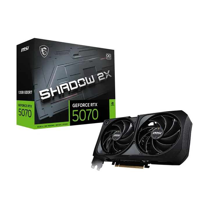 Tarjeta de Video | MSI GeForce RTX 5070 Shadow 2X OC | 12GB | GDDR7 1