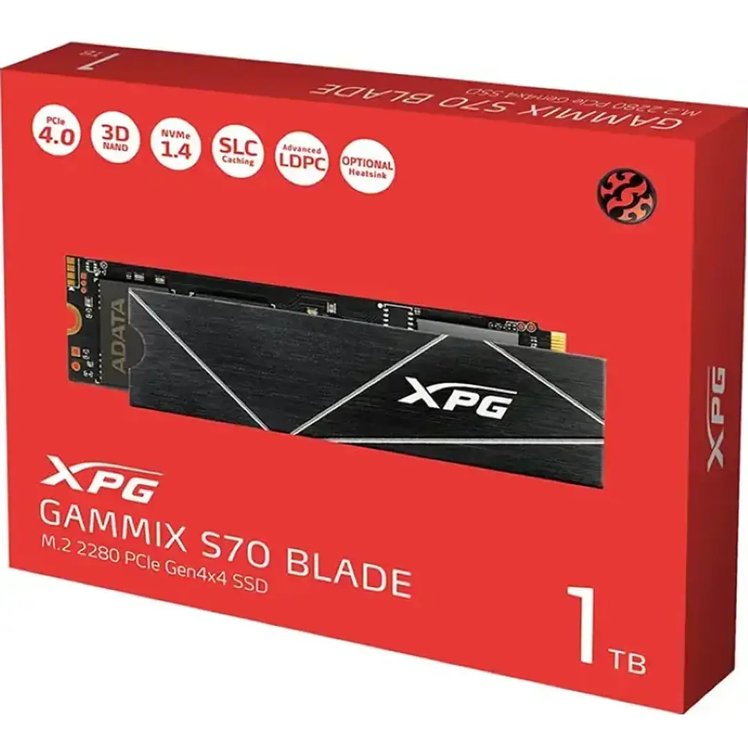 SSD | XPG Gammix S70 BLADE | 1 TB | NVMe PCIe 4.0 x4 1