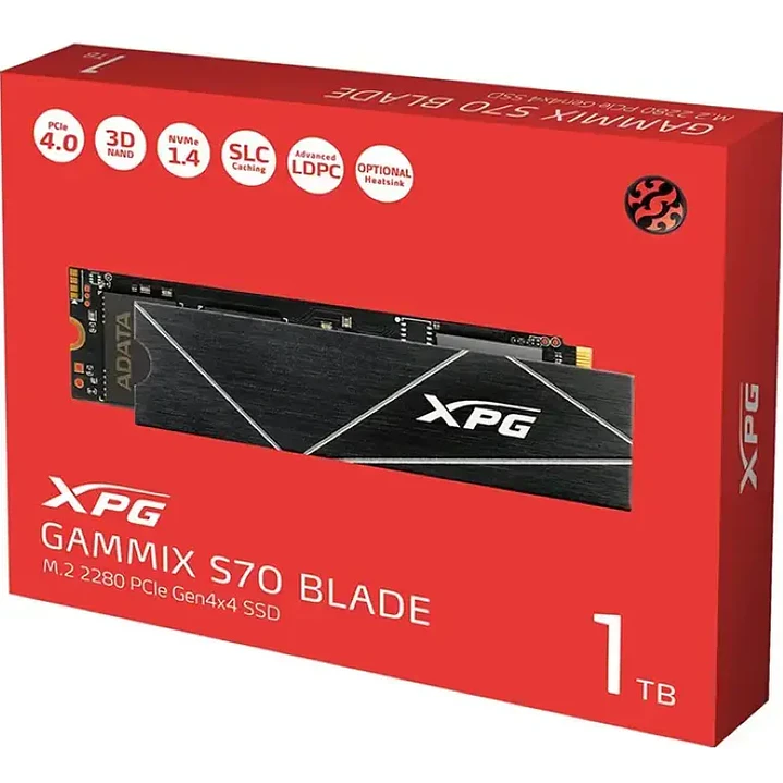 SSD | XPG Gammix S70 BLADE | 1 TB | NVMe PCIe 4.0 x4 1