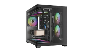 Gabinete | Gamdias Aura GC10M V2 ARGB | m-ATX | 3 ventiladores ARGB