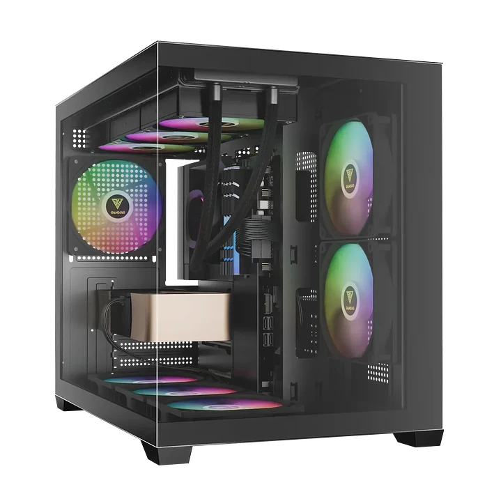 Gabinete | Gamdias Aura GC10M V2 ARGB | m-ATX | 3 ventiladores ARGB 1