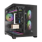 Gabinete | Gamdias Aura GC10M V2 ARGB | m-ATX | 3 ventiladores ARGB - Miniatura 1