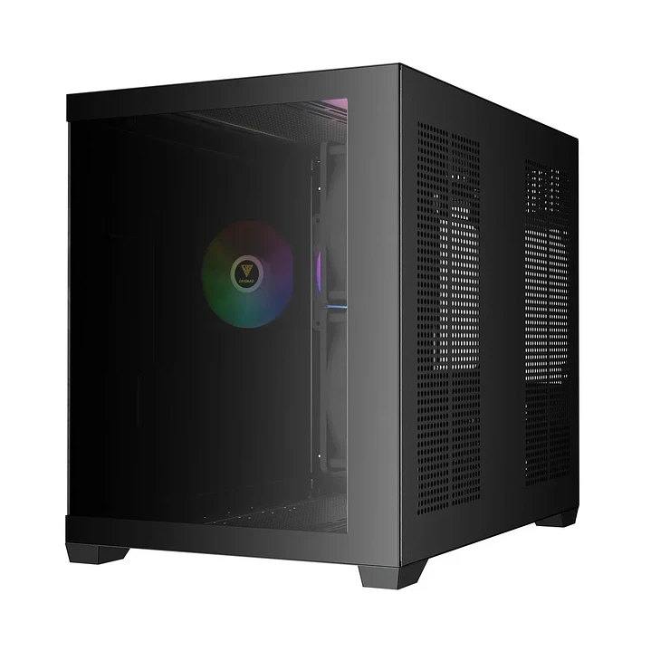 Gabinete | Gamdias Aura GC10M V2 ARGB | m-ATX | 3 ventiladores ARGB 4