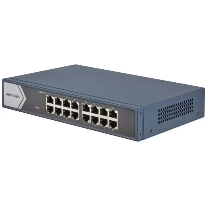 Switch Gigabit 16 Puertos | Hikvision DS-3E0516-E(C) | Rackeable Metálico 3