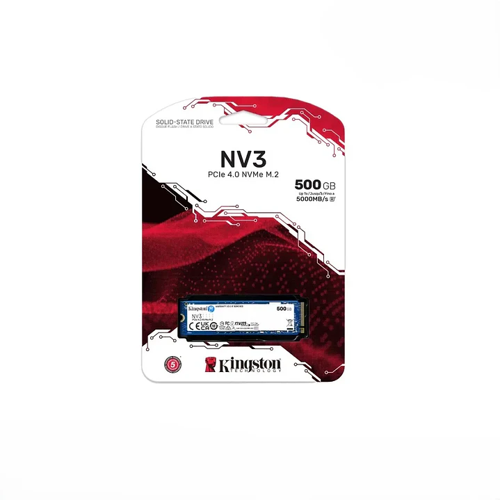  SSD | Kingston NV3 SNV3S/500G | 500GB | PCIe 4.0 x4 NVMe 1