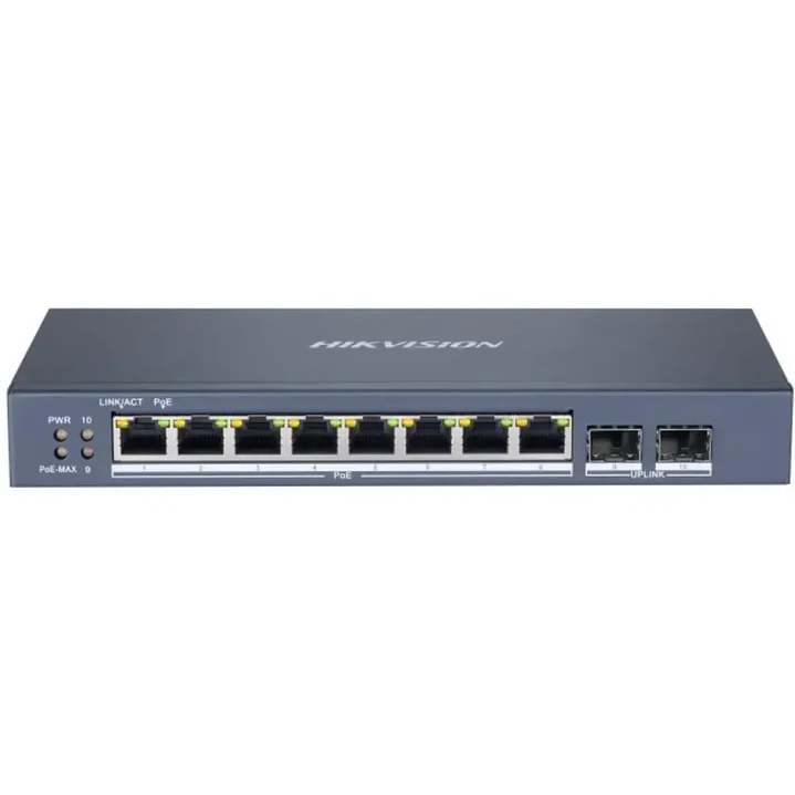 Switch PoE Gigabit | DS-3E1510P-SI | 8 puertos PoE | 2 puertos SFP 1
