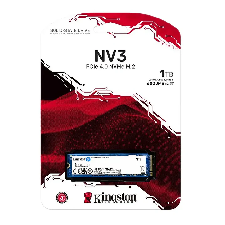 SSD | Kingston NV3 | 1 TB | NVMe PCIe 4.0 x4 1