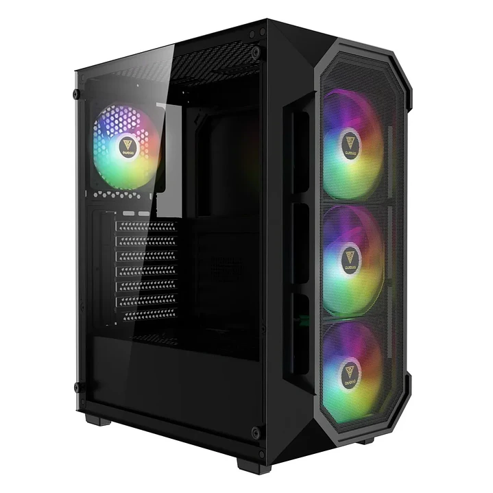 Gabinete | Gamdias Aura GC1 Elite ARGB | Media Torre | 4 ventiladores ARGB 1