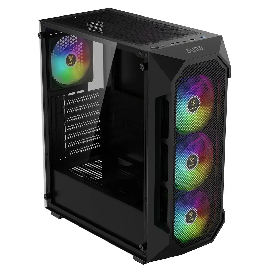 Gabinete | Gamdias Aura GC1 Elite ARGB | Media Torre | 4 ventiladores ARGB 2