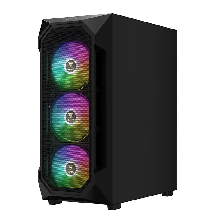 Gabinete | Gamdias Aura GC1 Elite ARGB | Media Torre | 4 ventiladores ARGB 4