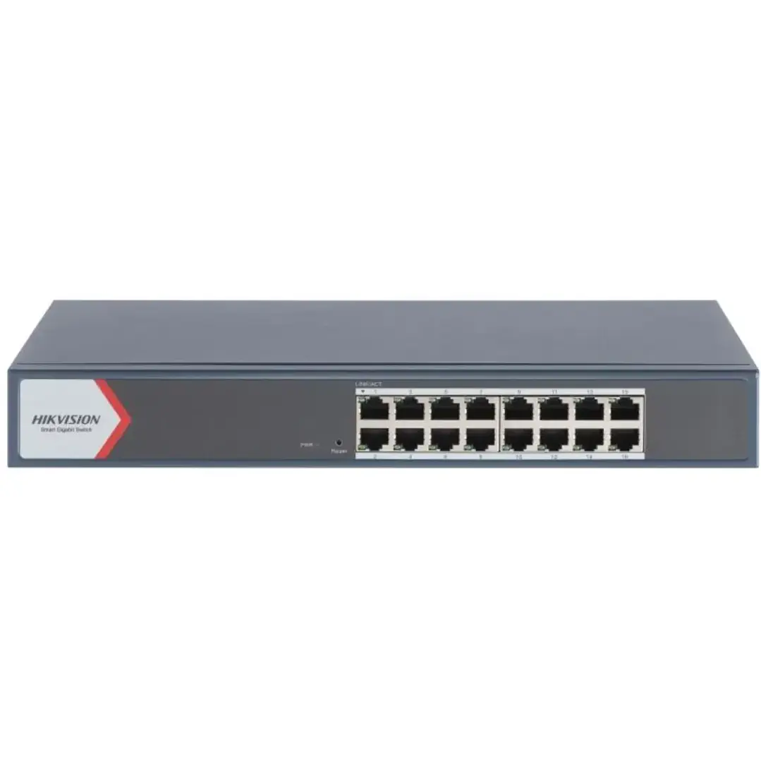 Switch administrable | Hikvision DS-3E1516-EI(O-STD)V3 | 16 puertos Gigabit | Rack 1U 1