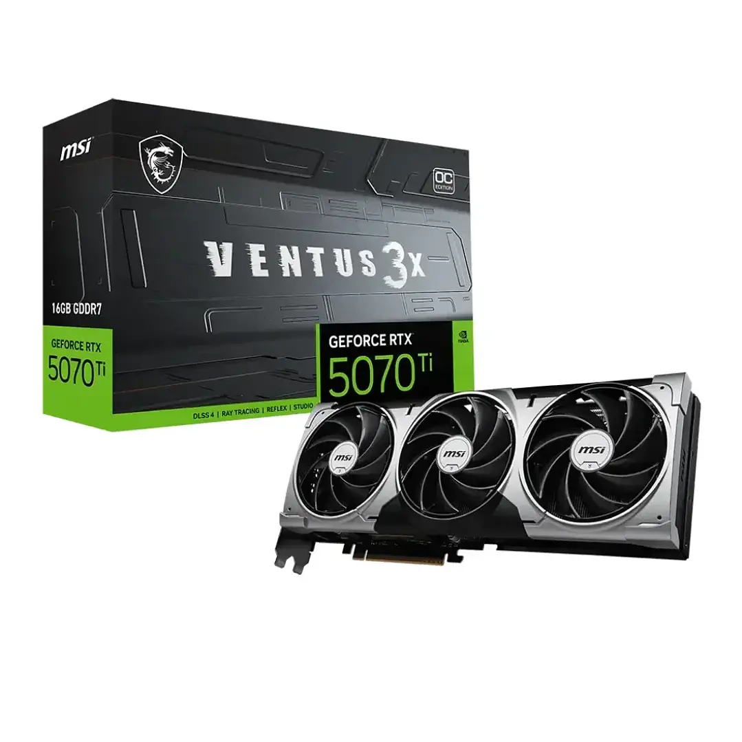 Tarjeta de Video | MSI GeForce RTX 5070 Ti Ventus 3X OC | 16GB | GDDR7 1