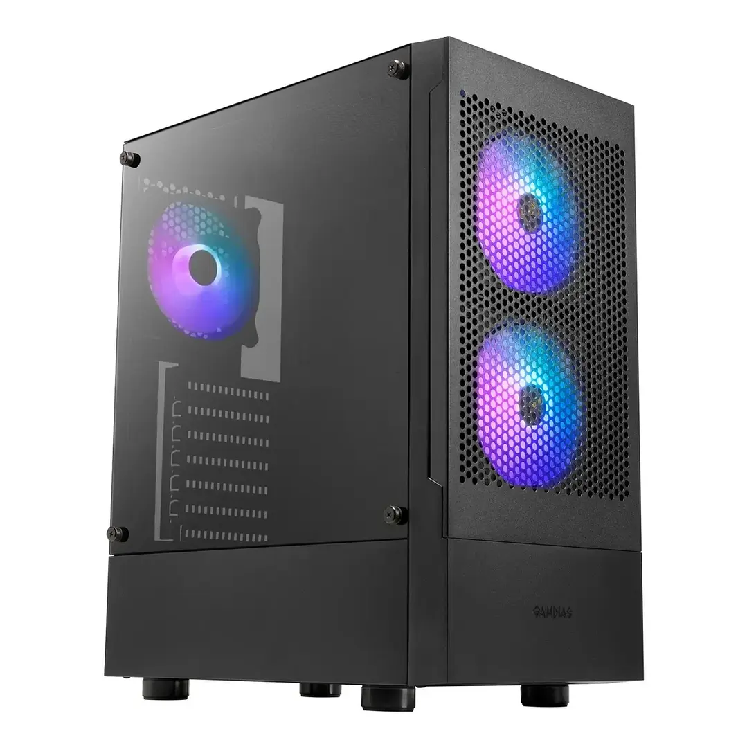 Gabinete | Gamdias Talos E3 Mesh | ATX | 3 ventiladores ARGB de 120 mm  1