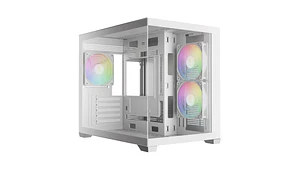 Gabinete | Gamdias Aura GC10M V2 WH ARGB | Micro-ATX | 3 ventiladores ARGB