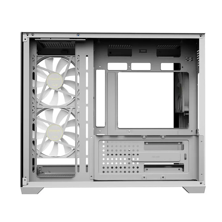 Gabinete | Gamdias Aura GC10M V2 WH ARGB | Micro-ATX | 3 ventiladores ARGB 5
