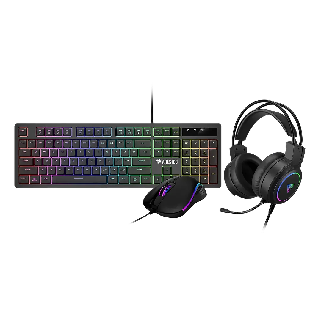 Teclado, Mouse y Audífono | Gamdias Poseidon E2 | Kit gamer RGB 1