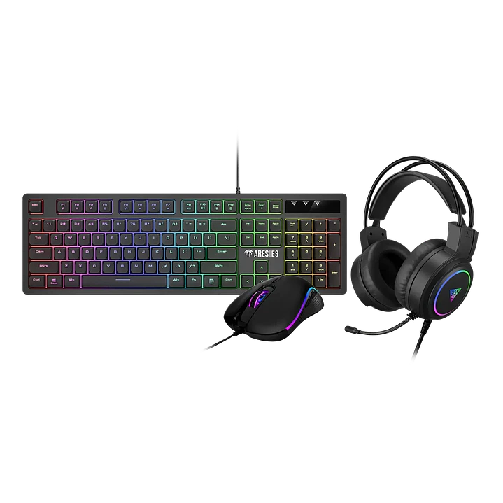 Teclado, Mouse y Audífono | Gamdias Poseidon E2 | Kit gamer RGB 1