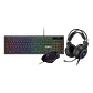 Teclado, Mouse y Audífono | Gamdias Poseidon E2 | Kit gamer RGB - Miniatura 1