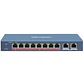 Switch PoE | Hikvision DS-3E0310HP-E | 8 puertos PoE | 2 uplink Gigabit - Miniatura 1